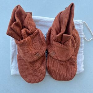 NWT Goumi Kids Clay Knit Baby Boots SZ 12-18 mo Winter Booties Organic Cotton